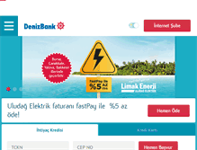 Tablet Screenshot of denizbank.com